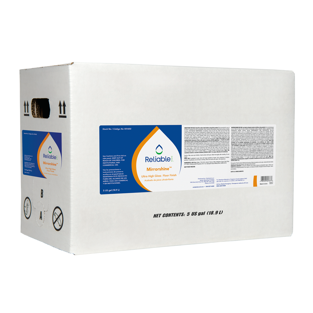 Reliable Brand® Clear Mirror Shine Floor Care (5 Gal.)